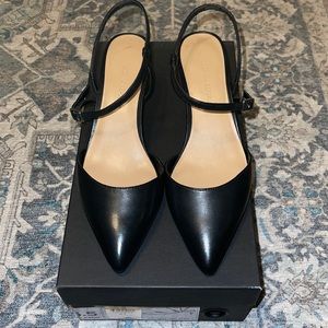 Banana Republic Asymmetrical Strap Kitten Heel